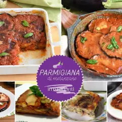 Parmigiana di melanzane ricetta originale: diverse versioni di questo classico piatto italiano, cotte in teglia e in padella, con basilico fresco.