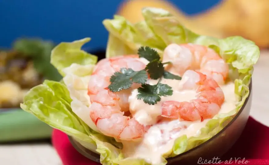 Gamberetti in salsa rosa morbidi e senza effetto acquoso