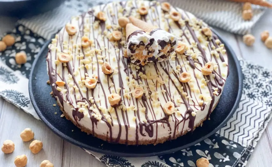 Torta cornetto Algida senza forno, cremosa e croccante