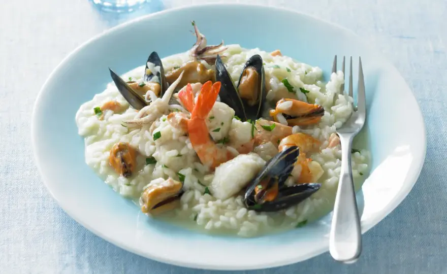 Risotto alla pescatora cremoso, senza errori