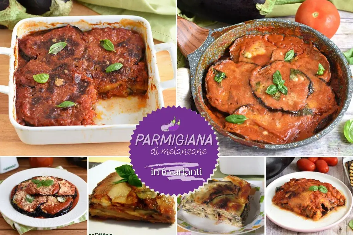 Parmigiana di melanzane ricetta originale: diverse versioni di questo classico piatto italiano, cotte in teglia e in padella, con basilico fresco.